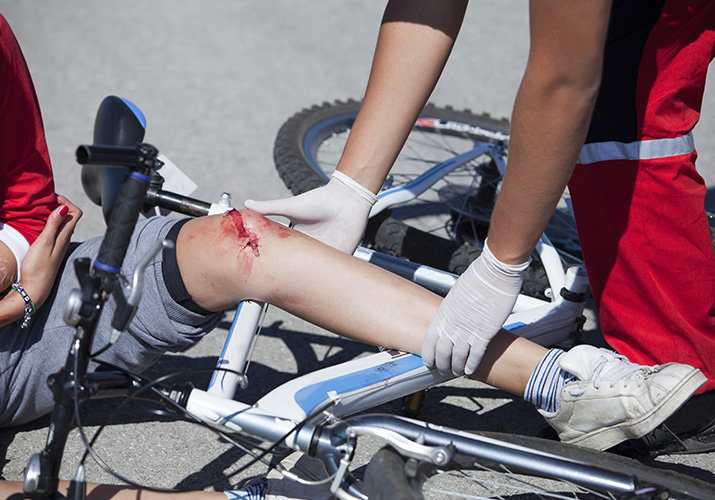 Πρώτες βοήθειες για πτώση από ποδήλατο