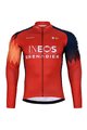 BONAVELO χειμερινή φανέλα και παντελόνι - INEOS 2024 WINTER - μπλε/μαύρο/κόκκινο