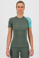 KARPOS κοντομάνικα μπλουζάκια - DINAMICO MERINO 130 W - πράσινο