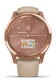 GARMIN smart watch - VIVOMOVE LUXE 18K ROSE GOLD - ροζ/χρυσό/μπεζ