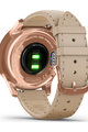 GARMIN smart watch - VIVOMOVE LUXE 18K ROSE GOLD - ροζ/χρυσό/μπεζ