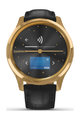 GARMIN smart watch - VIVOMOVE LUXE 24K GOLD - μαύρο/χρυσό