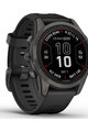 GARMIN smart watch - FENIX 7S PRO SAPPHIRE SOLAR - μαύρο