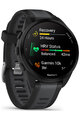 GARMIN smart watch - FORERUNNER 165 - μαύρο/γκρί