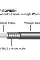 LONGUS bowden - 2P BOWDEN - μαύρο