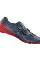 SHIMANO ποδηλατικά παπούτσια - SH-RC702 - κόκκινο/μπλε