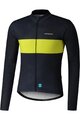 SHIMANO θερινές μακρυμάνικες φανέλες - VERTEX TEAM LONG - μπλε/κίτρινο