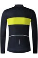 SHIMANO θερινές μακρυμάνικες φανέλες - VERTEX TEAM LONG - μπλε/κίτρινο