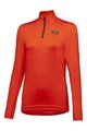 GORE μακρυμάνικα μπλουζάκια - EVERYDAY THERMO 1/4-ZIP WMN - πορτοκαλί