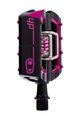 CRANKBROTHERS πεντάλ - MALLET DH - μαύρο/ροζ