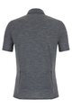 SANTINI πουκάμισα - GRAVEL SUMMER WOOL - γκρί
