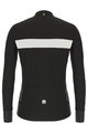 SANTINI χειμερινές μακρυμάνικες φανέλες - ADAPT WOOL - λευκό/μαύρο