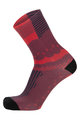 SANTINI κάλτσες κλασικές - OPTIC - κόκκινο/μαύρο