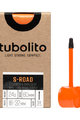 TUBOLITO σαμπρέλες - S-TUBO ROAD 700x18/28C BLACK - SV80 - πορτοκαλί