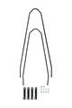 SKS ανταλλακτικά - U-STAY KIT EDGE Al 46 - μαύρο