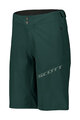 SCOTT κοντά παντελόνια χωρίς ιμάντες - ENDURANCE LS/FIT W/PAD - πράσινο