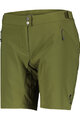 SCOTT κοντά παντελόνια χωρίς ιμάντες - ENDURANCE LS/FIT W/PAD - πράσινο