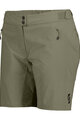SCOTT κοντά παντελόνια χωρίς ιμάντες - ENDURANCE LS/FIT W/PAD W - πράσινο