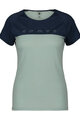SCOTT κοντομάνικα μπλουζάκια - DEFINED MERINO SS W - μπλε/πράσινο