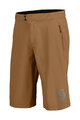 SCOTT κοντά παντελόνια χωρίς ιμάντες - TRAIL VERTIC W/PAD - καφέ