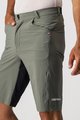 CASTELLI κοντά παντελόνια χωρίς ιμάντες - UNLIMITED BAGGY - πράσινο