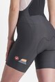 CASTELLI κοντά παντελόνια με τιράντες - PRIMA - γκρί/πορτοκαλί
