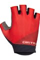 CASTELLI γάντια με κοντά δάχτυλο - ROUBAIX GEL 2W - κόκκινο