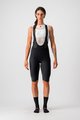 CASTELLI κοντά παντελόνια με τιράντες - OMLOOP NANO W - μαύρο