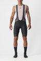 CASTELLI κοντά παντελόνια με τιράντες - ENDURANCE 3 - μαύρο