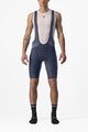 CASTELLI κοντά παντελόνια με τιράντες - ENDURANCE 3 - μπλε