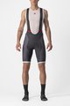 CASTELLI κοντά παντελόνια με τιράντες - COMPETIZIONE KIT - γκρί