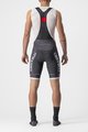 CASTELLI κοντά παντελόνια με τιράντες - COMPETIZIONE KIT - γκρί