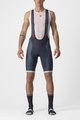 CASTELLI κοντά παντελόνια με τιράντες - COMPETIZIONE KIT - μπλε