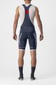 CASTELLI κοντά παντελόνια με τιράντες - COMPETIZIONE KIT - μπλε
