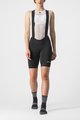 CASTELLI κοντά παντελόνια με τιράντες - ENDURANCE W - μαύρο