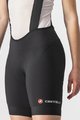 CASTELLI κοντά παντελόνια με τιράντες - ENDURANCE W - μαύρο