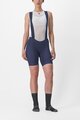CASTELLI κοντά παντελόνια με τιράντες - ENDURANCE W - μπλε
