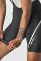 CASTELLI κοντά παντελόνια με τιράντες - VELOCISSIMA 3 - μαύρο