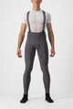 CASTELLI μακριά παντελόνια με τιράντες - FREE AERO RC - γκρί
