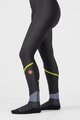 CASTELLI μακριά παντελόνια με τιράντες - VELOCISSIMA DT - μαύρο/ανοιχτό πράσινο