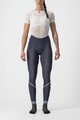 CASTELLI μακριά παντελόνια χωρίς τιράντες - VELOCISSIMA THERMAL - μπλε
