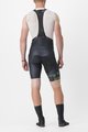 CASTELLI κοντά παντελόνια με τιράντες - FREE AERO RC KIT - μαύρο/ανοιχτό πράσινο
