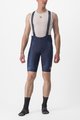 CASTELLI κοντά παντελόνια με τιράντες - FREE AERO RC KIT - μπλε/λευκό