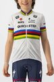 CASTELLI κοντομάνικες φανέλα - QUICKSTEP KID JERSEY - λευκό