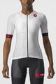 CASTELLI κοντομάνικες φανέλα - FREE SPEED 2W RACE - λευκό/μαύρο