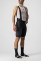 CASTELLI κοντά παντελόνια με τιράντες - PREMIO BLACK - μαύρο/λευκό