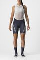 CASTELLI κοντά παντελόνια χωρίς ιμάντες - VELOCISSIMA 3 - μπλε/ασημένιο