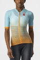 CASTELLI κοντομάνικες φανέλα - CLIMBER&#039;S 2.0 W - γαλάζιο/πορτοκαλί