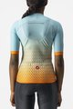 CASTELLI κοντομάνικες φανέλα - CLIMBER&#039;S 2.0 W - γαλάζιο/πορτοκαλί