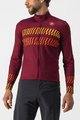 CASTELLI θερινές μακρυμάνικες φανέλες - UNLIMITED THERMAL - μπορντό